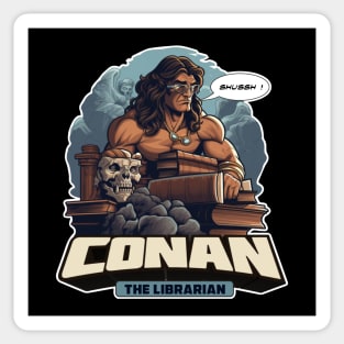 Conan the librarian Sticker